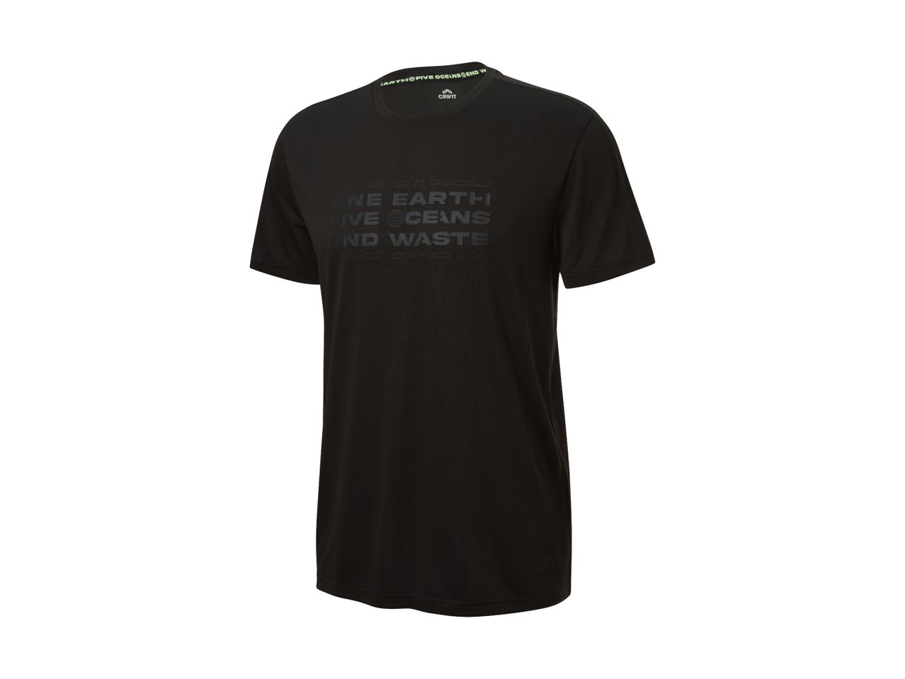 En sort New Balance løbe-t-shirt.