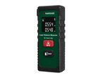 Parkside laser distance measurer displays measurements in meters.