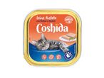 Coshida Katzenfutter in der Dose mit Thunfisch und Lachs.