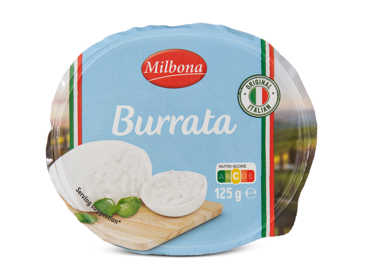 Milbona Burrata 125g, Italiaanse kaas.
