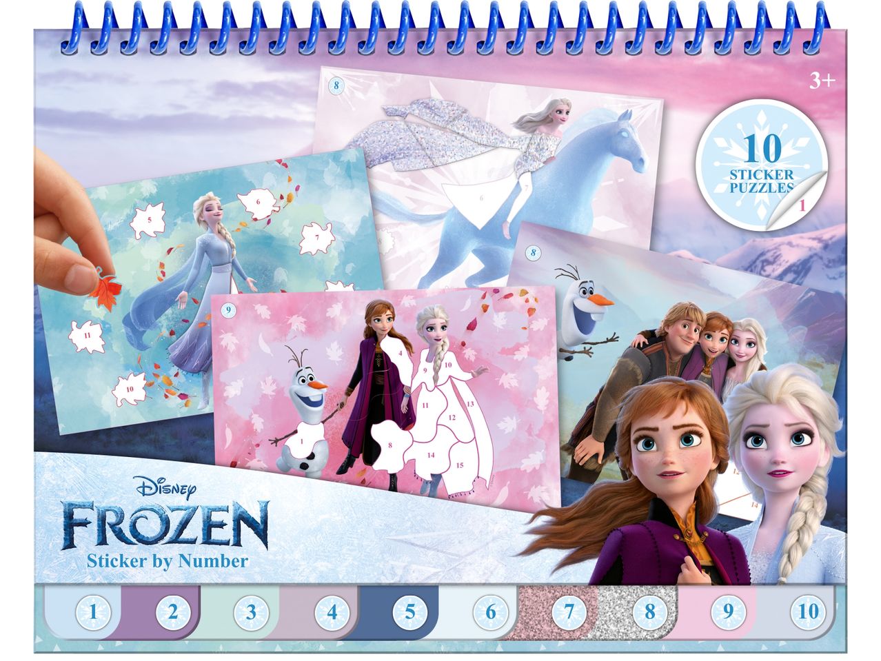 Списък за рисуване на Disney Frozen с 10 картини.