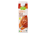 Vemondo plantaardige chocolade vla met Nutri-Score B en Vegan keurmerk.