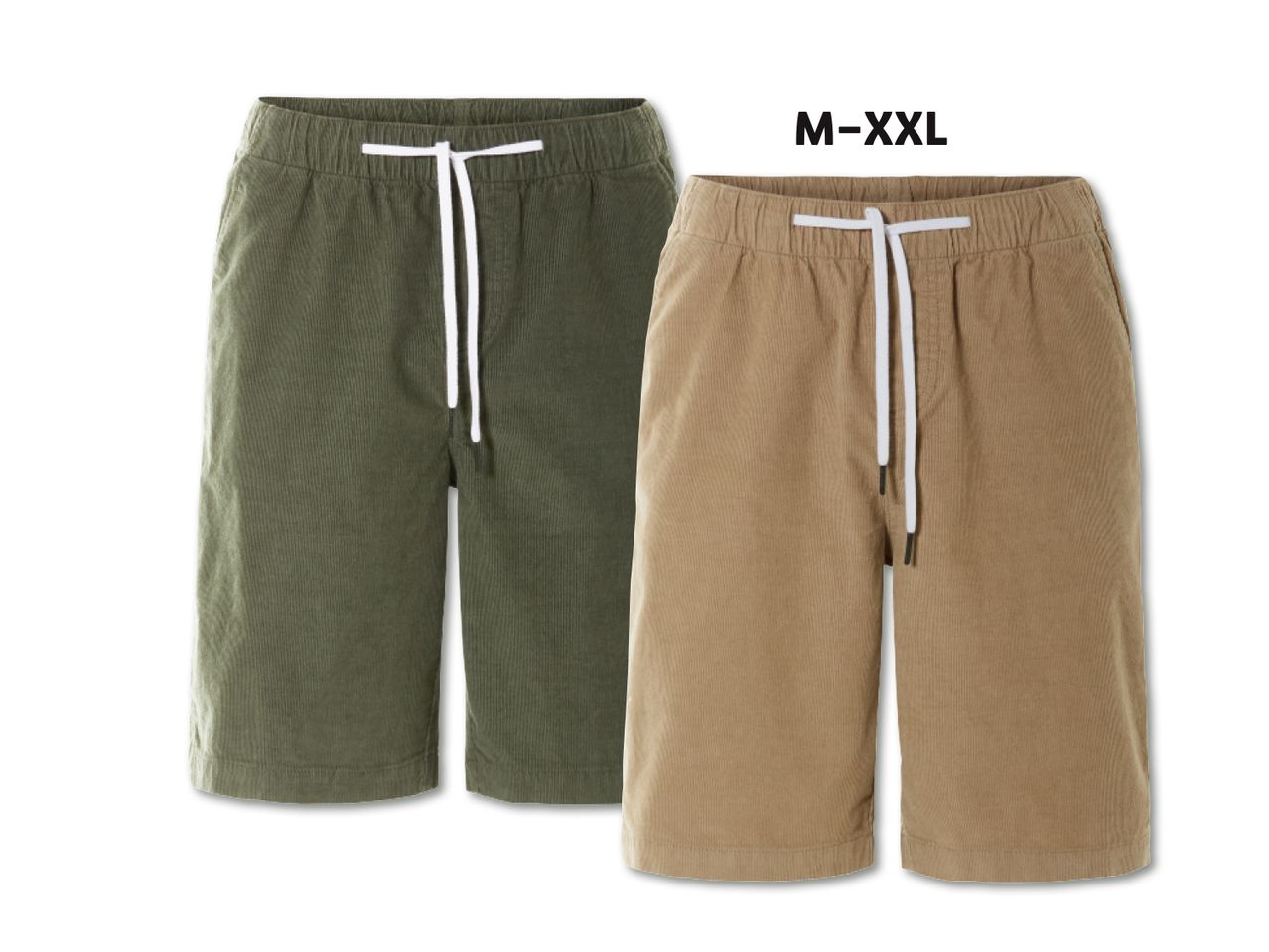 Kaks paari meeste sametist lühikesi pükse suurustes M-XXL.