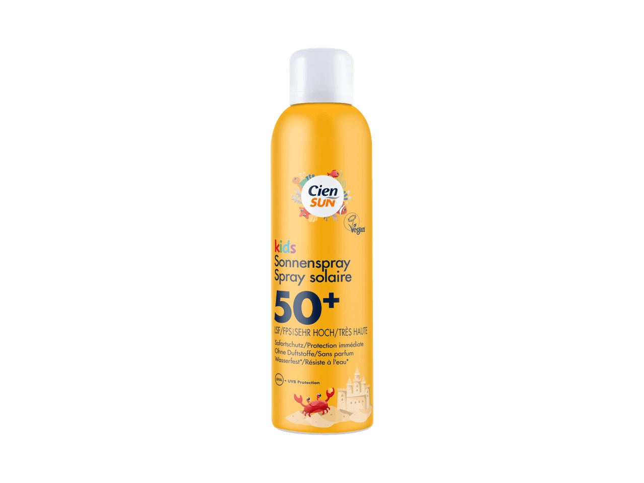 Sonnenspray für Kinder mit LSF 50+, wasserfest und parfümfrei