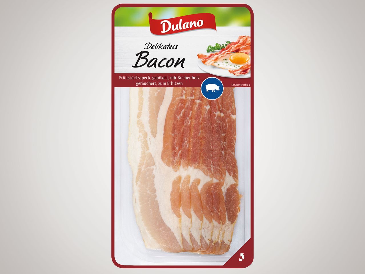 Gehe zu Vollbildansicht: Dulano Delikatess Bacon - Bild 1