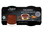 Tiramisu Deluxe com biscoitos especiados: Sobremesa italiana clássica com toque natalino.