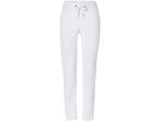 Pantaloni bianchi da lavoro con coulisse in vita.