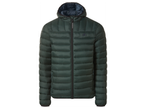 Тъмнозелено мъжко подплатено яке с качулка и цип.