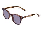 Tortoiseshell sunglasses with dark lenses