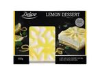 Dessert au citron de 450g, moelleux et acidulé, avec alcool.