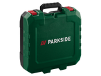 Zaļš futrālis PARKSIDE® 3-in-1 triecienurbjmašīnai.