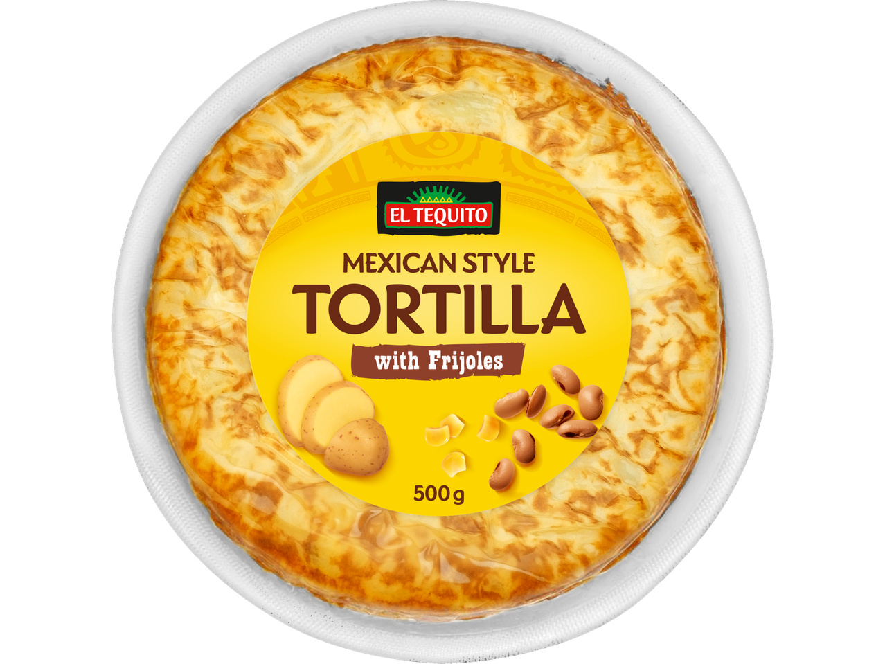 Tortilla mexicană El Tequito cu fasole.