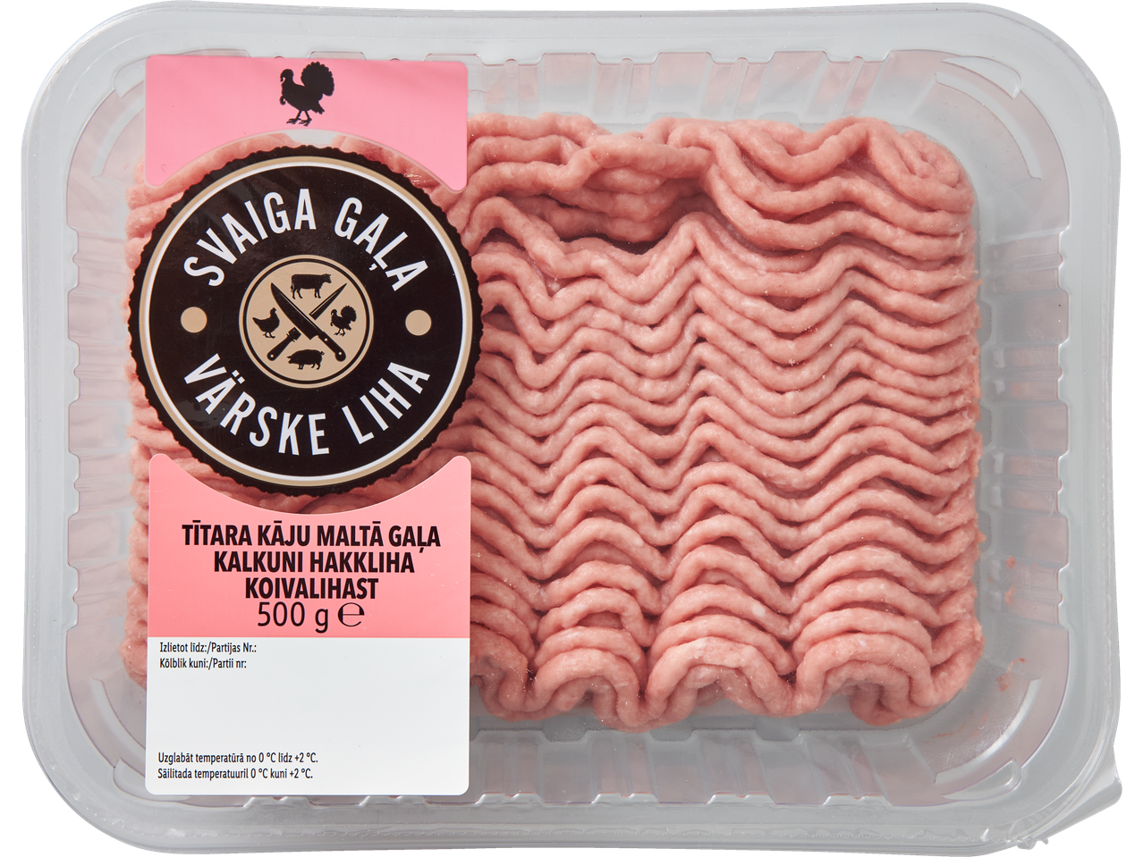 Svaigā Gala 500 g kalkuni- ja kana hakkliha.