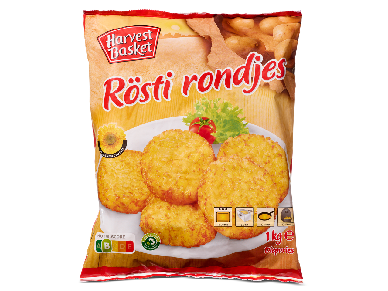 Harvest Basket Rösti rondjes (aardappelkoekjes) in een verpakking van 1kg