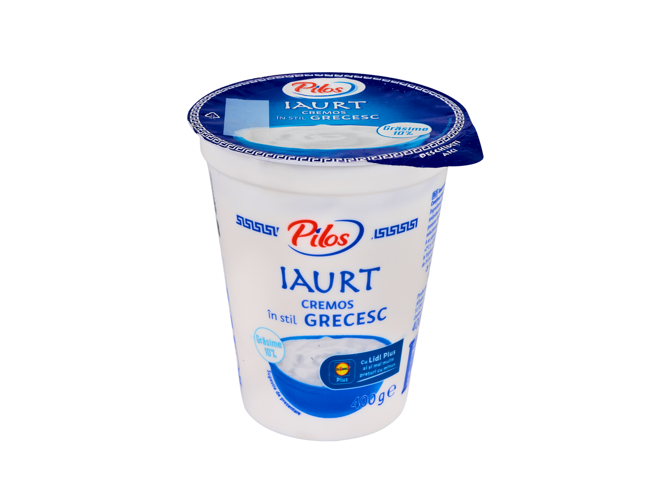 Iaurt cremos Pilos în stil grecesc cu 10% grăsime, 400g