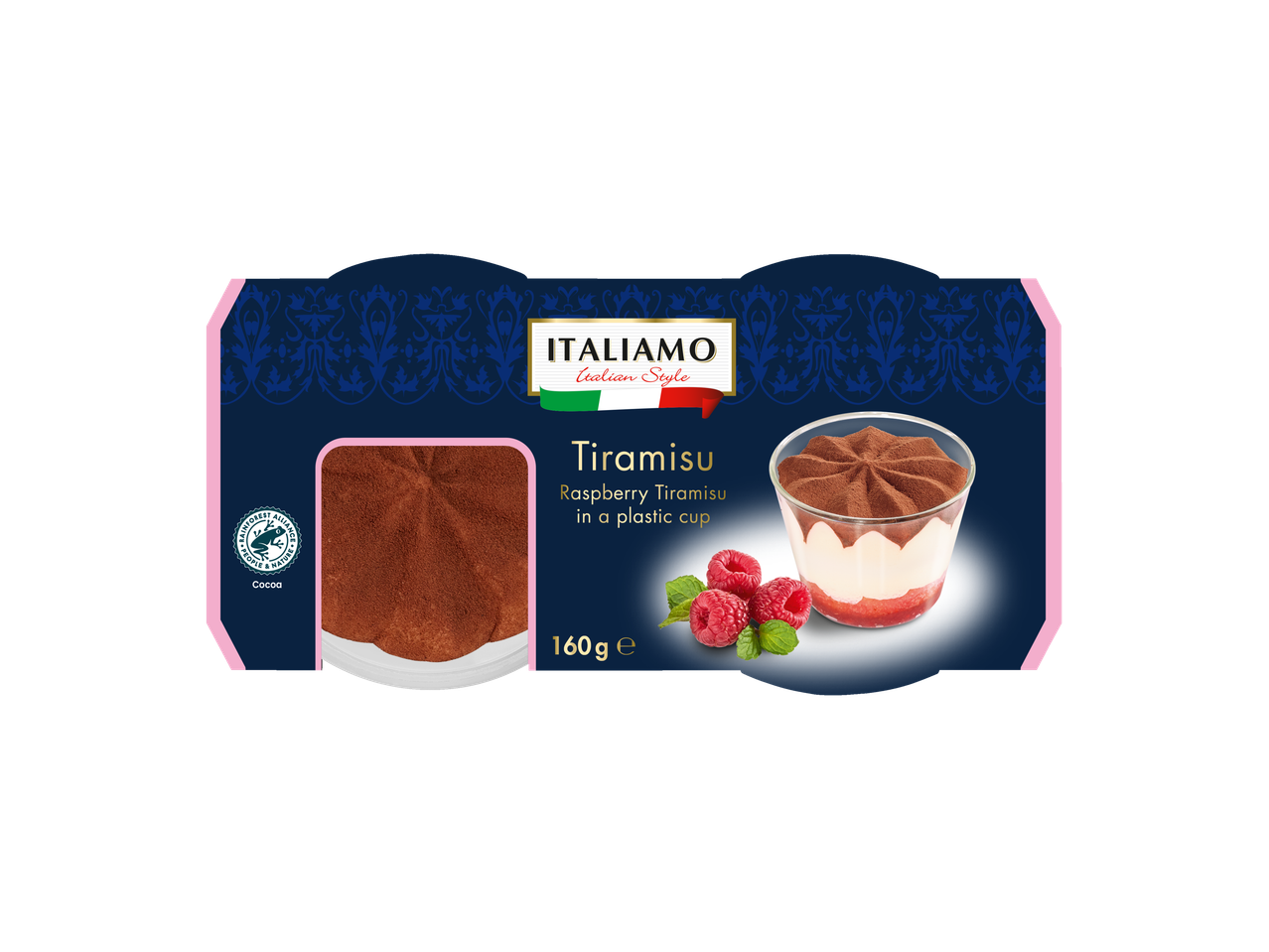 ITALIAMO maasikatiramisu plastist topsikeses.