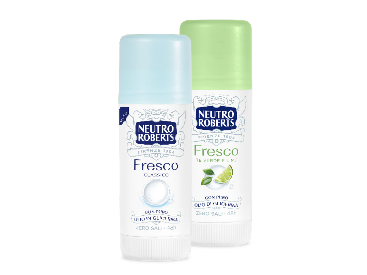 Due deodoranti roll-on Nivea: uno Fresco e uno Ultra Sensitive.