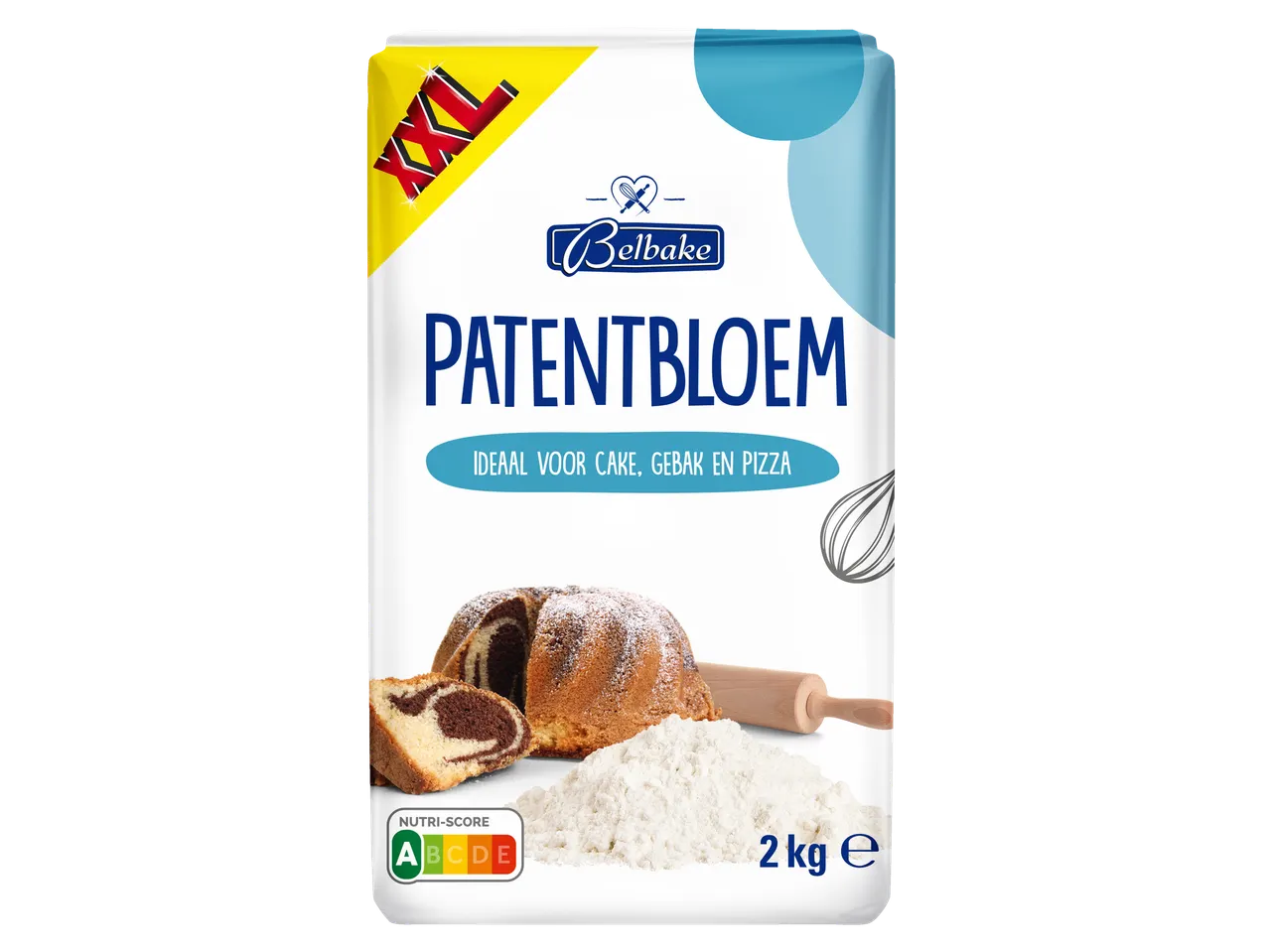 Belbake Patentbloem bloem voor cake, gebak en pizza.