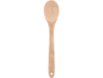 SILVERCREST® Kitchen Utensils: A wooden cooking spoon with a hole in the handle.