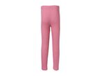 Pink ribbed leggings for children, back view.