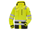 PARKSIDE PERFORMANCE® Men's Soft Shell Jacket in bright yellow with reflective stripes