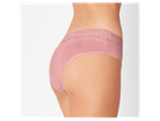 Pink Lace Trim Hipster Briefs