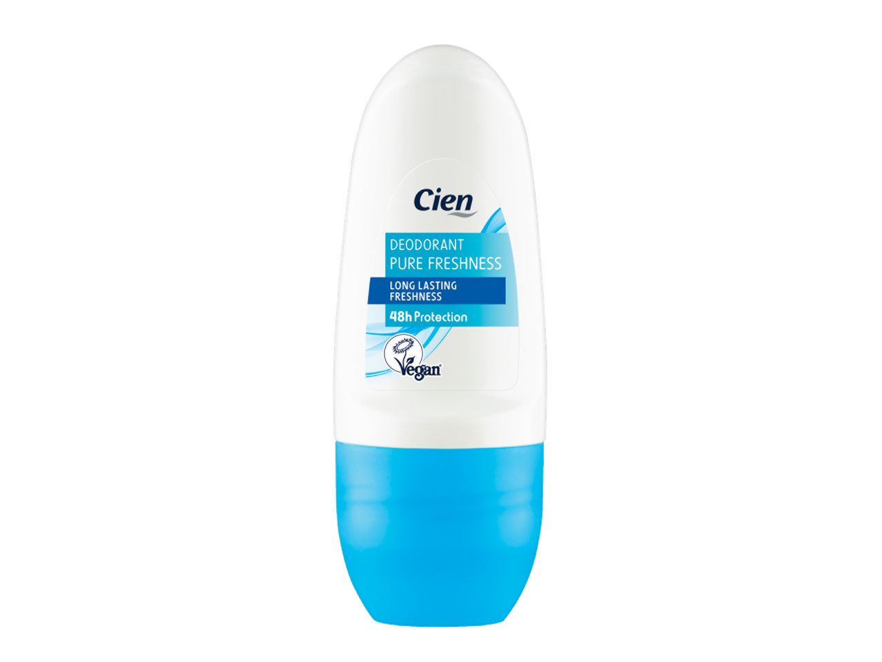 Deodorant Cien, prospețime pură, vegan.