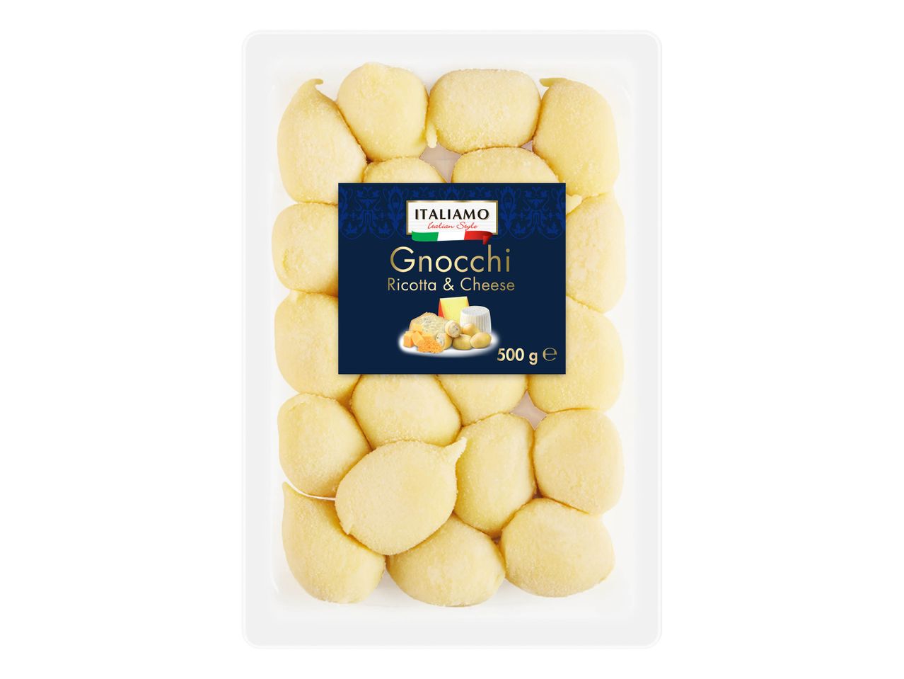 Gnocchis ricotta et fromage Italamo, 500g.