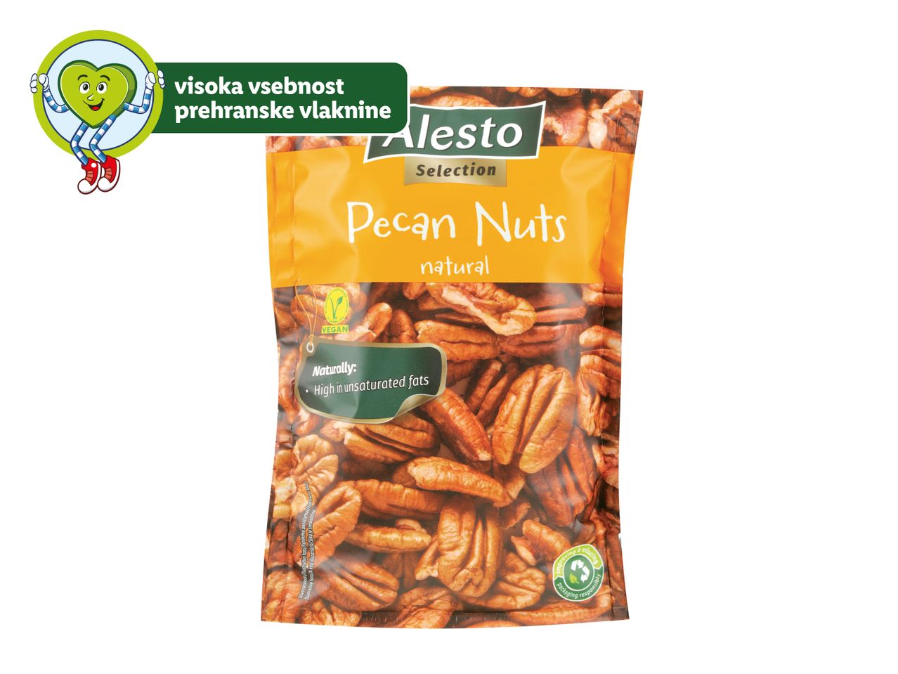 Pekani Alesto Selection: naravni, bogati z nenasičenimi maščobami.