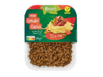 Alternative de viande hachée végétalienne Vemondo, à base de soja, avec Nutri-Score A et certification V-Label Vegan.