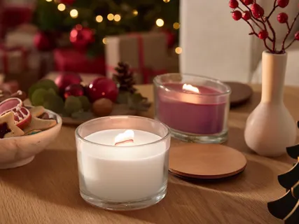 Prémium illatgyertya üvegben