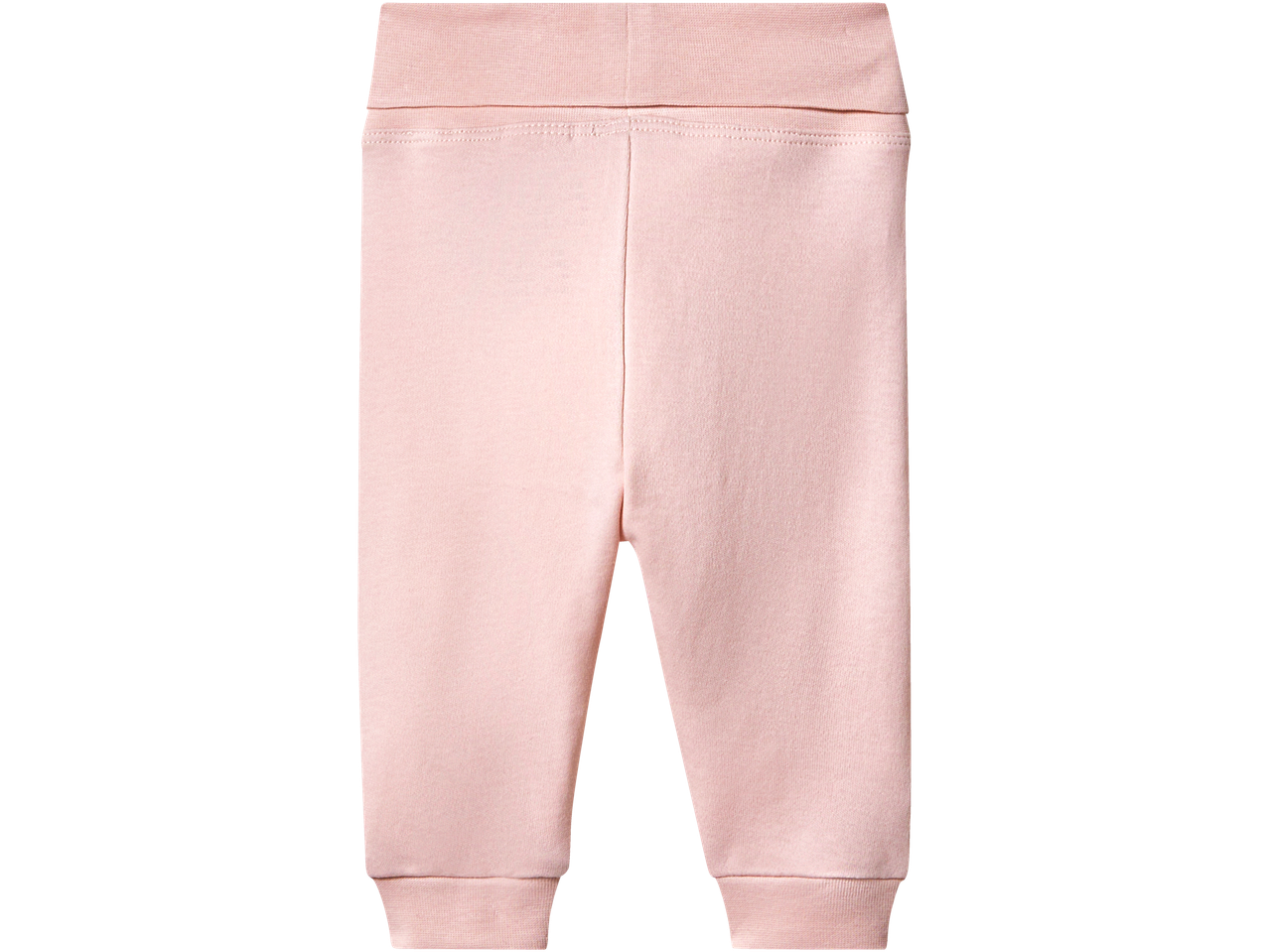 lupilu® Baby Joggers in light pink, featuring a comfortable elastic waistband and ribbed cuffs.