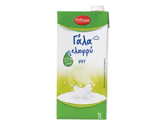 Milbona Γάλα υψηλής παστερίωσης  1,5%