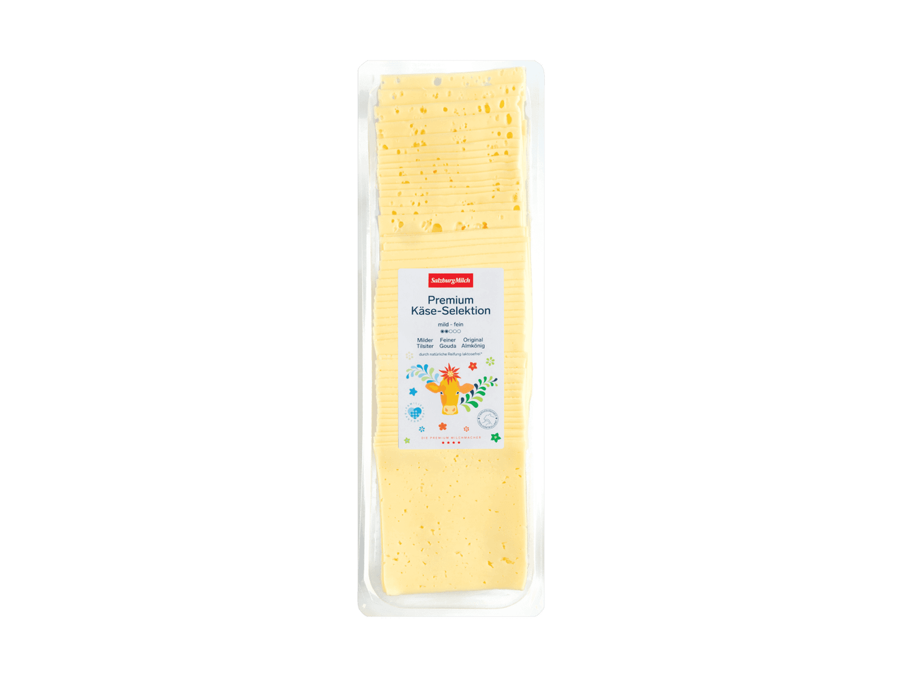 SalzburgMilch Premium Käse-Selektion, mild-fein, in Scheiben