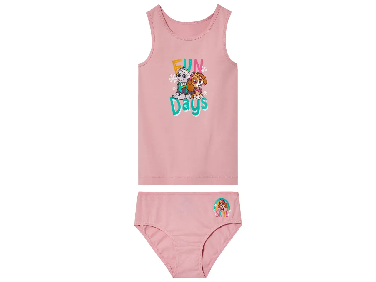 Розов комплект бельо за момичета с щампа на Paw Patrol