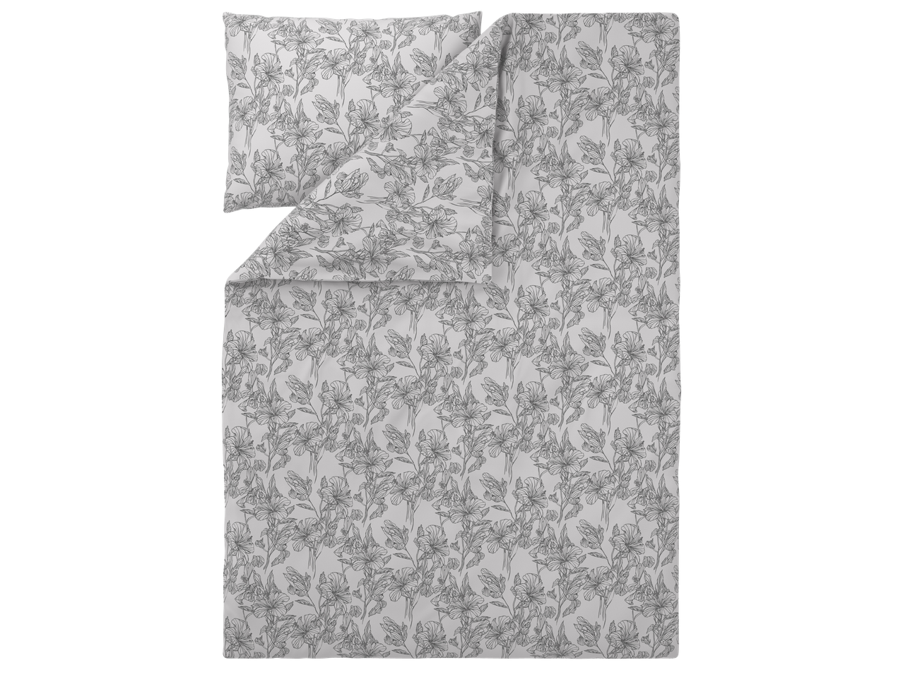 Комплект спално бельо с флорални мотиви