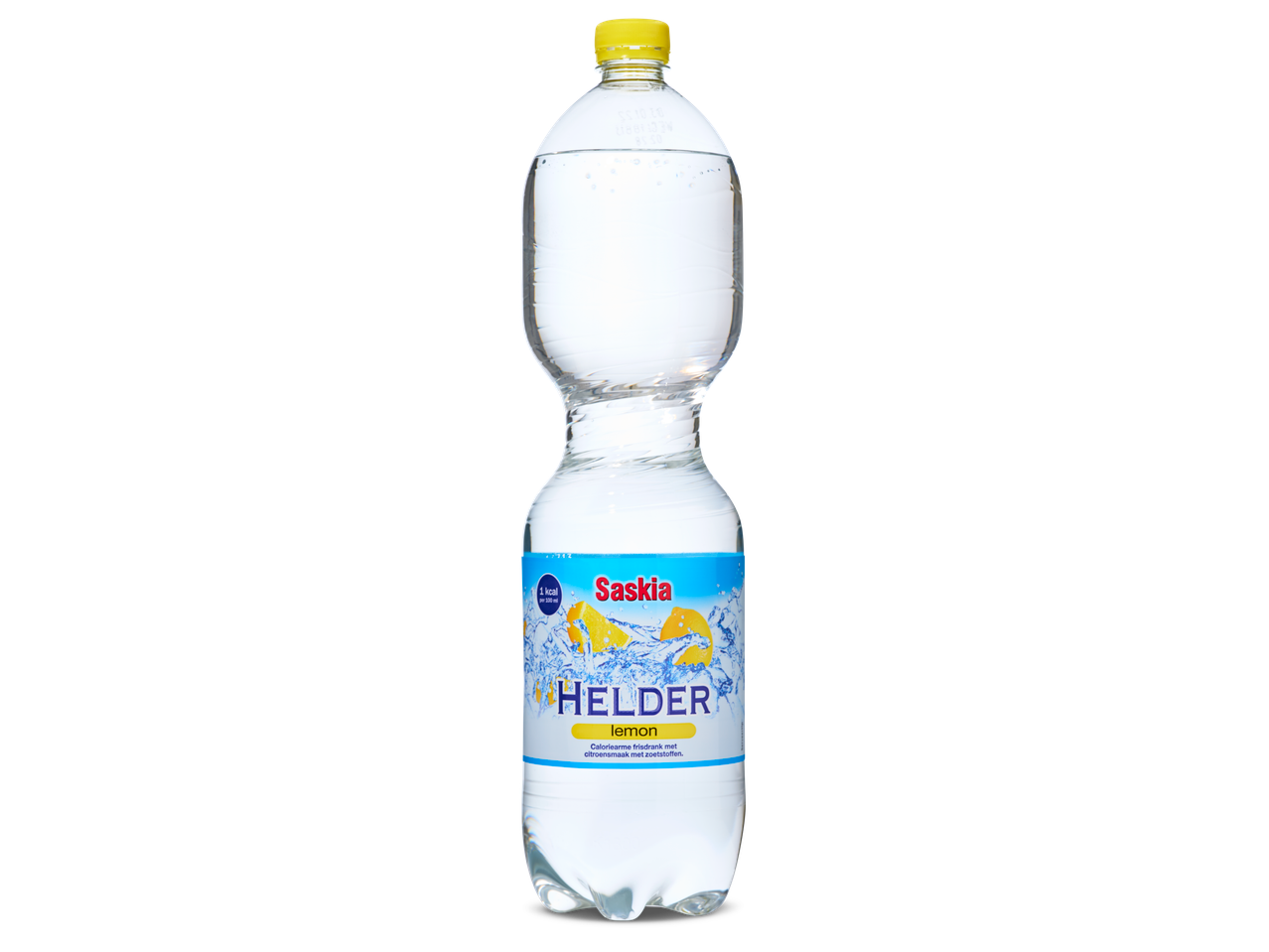 Saskia Helder lemon: caloriearme frisdrank in fles.