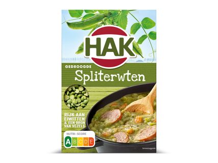 Hak gedroogde spliterwten