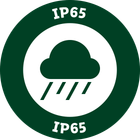 IP65 por- és vízállóság.