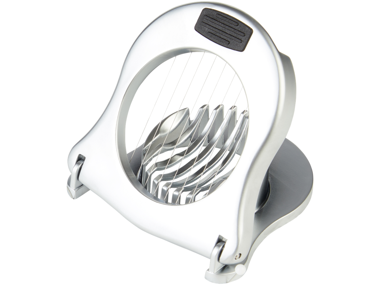 Metalinis kiaušinių pjaustytuvas, modernus dizainas.