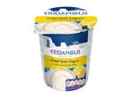 Greek Style Yogurt with Lemon and Buttermilk, 500g tub, with nutritional information.