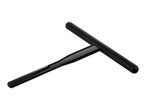 Black crepe spreader on a white background.