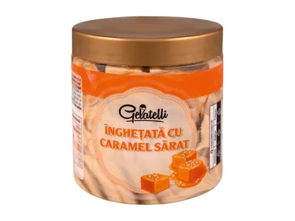 Înghețată premium cu caramel sărat