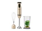 Silvercrest hand blender with whisk attachment and measuring cup with ingredients