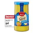 Kania Delikatess Senf, mittelscharf, mit ÖKO-TEST Bewertung.