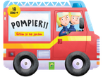 Carte pentru copii Pompieri, 18 luni+, cu ilustrații colorate.