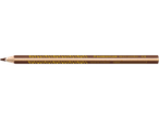 Hnědá barevná tužka Staedtler Noris Jumbo s ozdobným vzorem.