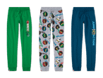 Drei Paar Lego Ninjago Jogginghosen für Kinder.