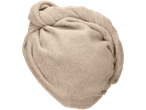 Turbante de cabelo Livarno Haarturban com botão, bege