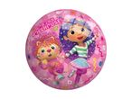 Rund lyserød ballon med Gabby og Pandy Pote fra Gabby's Dollhouse.